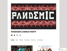 Tablet Screenshot of pandemicpgh.com